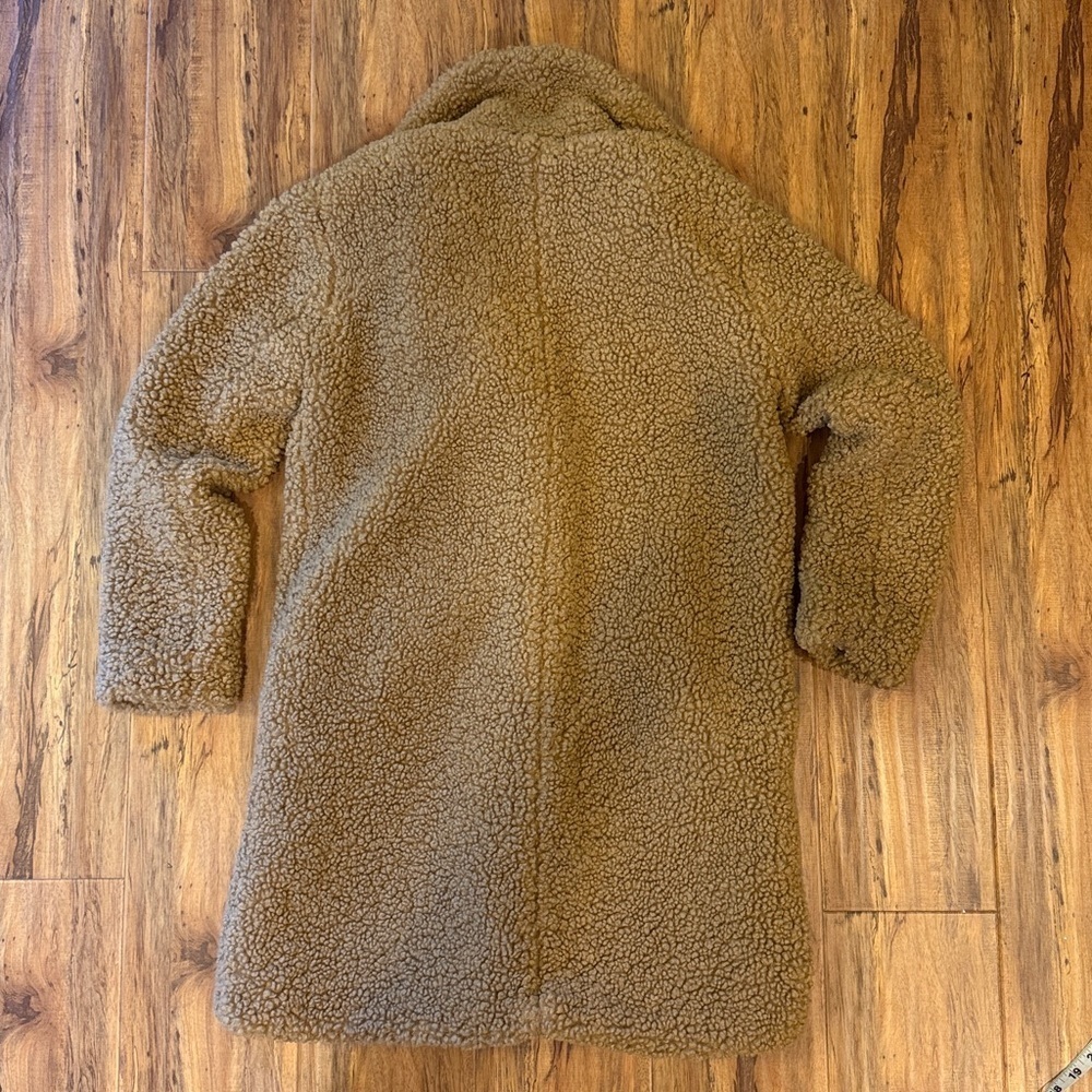 C&C California Brown Sherpa Teddy Jacket size M - Picture 3 of 5